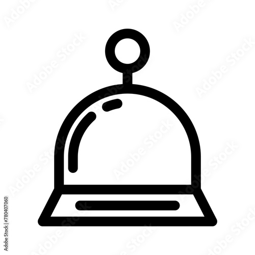 desk bell icon or logo isolated sign symbol vector illustration - high quality black style vector icons