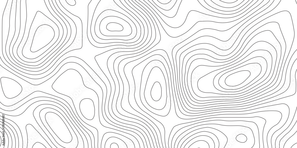 Topographic map curves geographic line map pattern .panorama view black color wave curve lines .geographic mountain relief abstract grid .the concept map of a conditional geography map background .