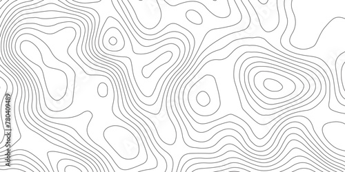 Topographic map curves geographic line map pattern .panorama view black color wave curve lines .geographic mountain relief abstract grid .the concept map of a conditional geography map background .