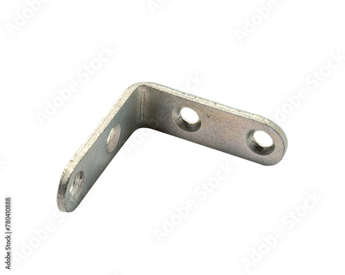 Sturdy angle connector with four holes made of sturdy steel, Mounting bracket for shelf, bookcase, table, cabinet and much more