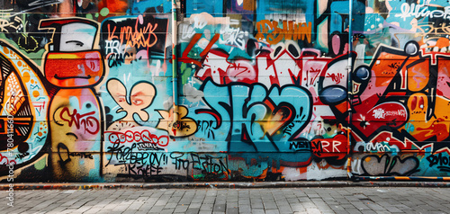 art graffiti on the wall 