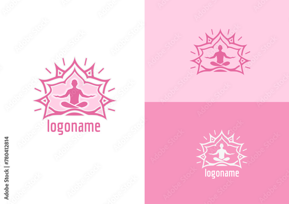 Yoga logo design concept