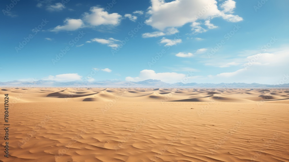 AI generated illustration of a sandy desert