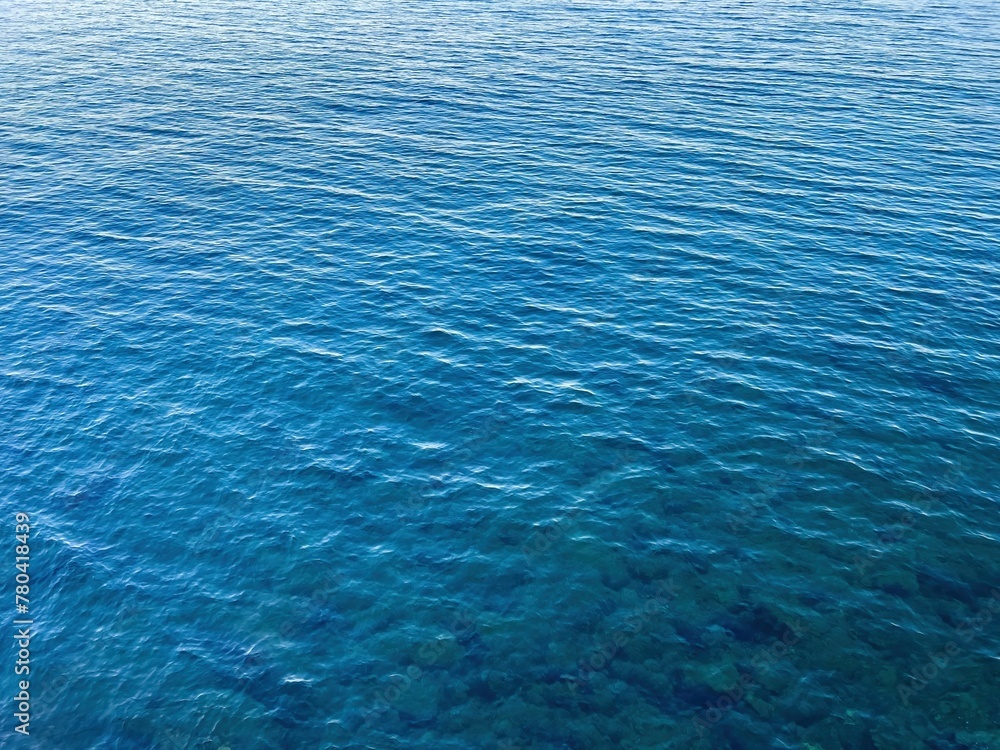 Obraz premium Clear blue sea water surface