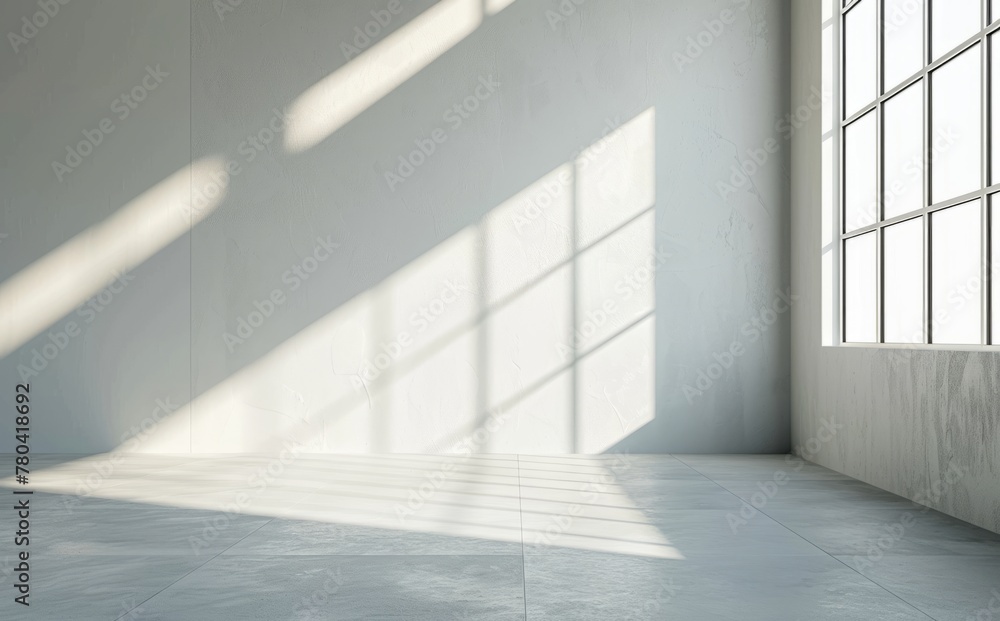 Time background of white room window