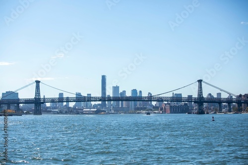 Beautiful shot the Brooklyn bridge, New York city