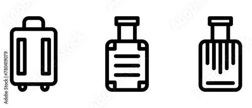luggage icon or logo isolated sign symbol vector illustration - high quality black style vector icons