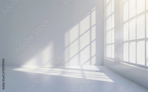 Time background of white room window