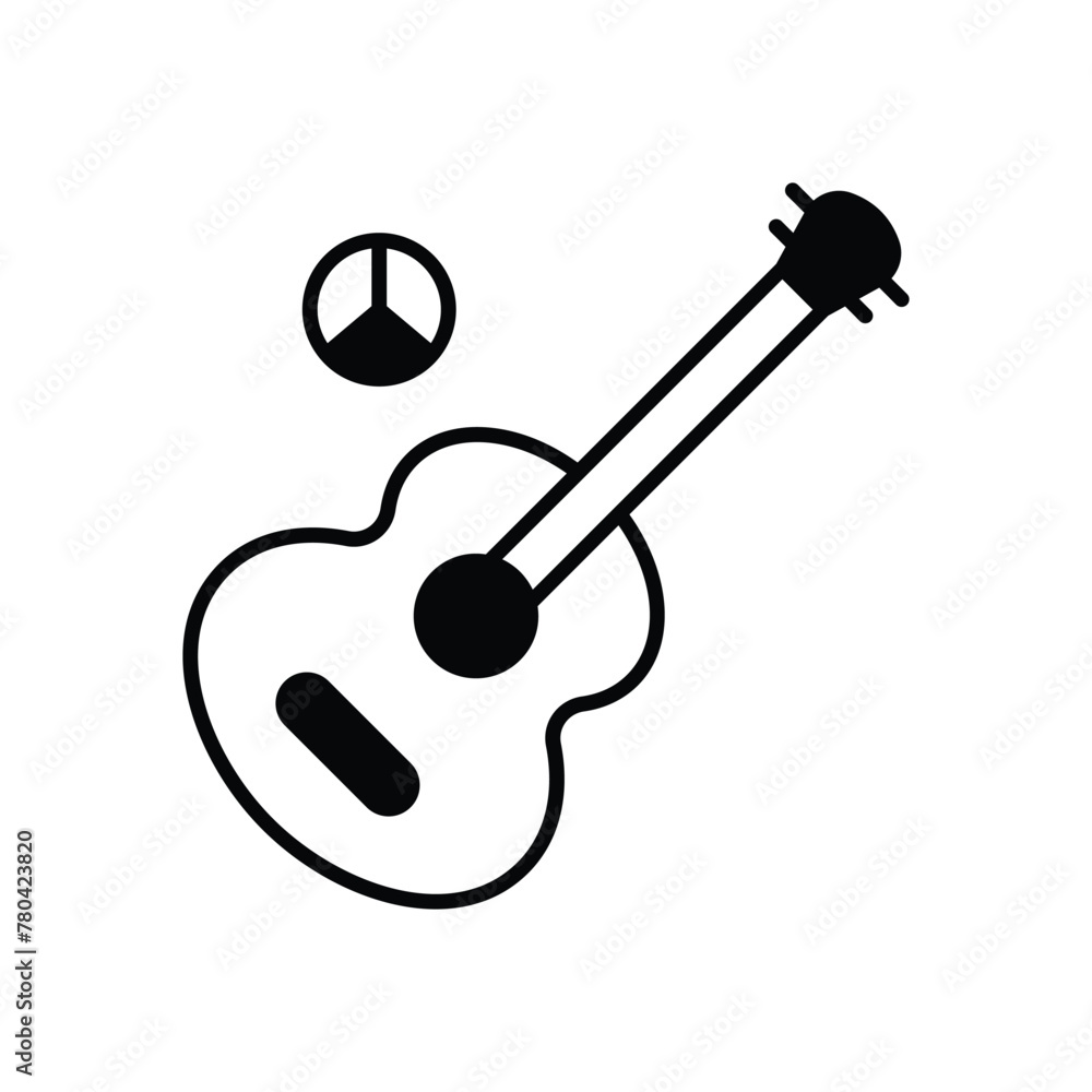 Peace song vector icon Peace song vector icon