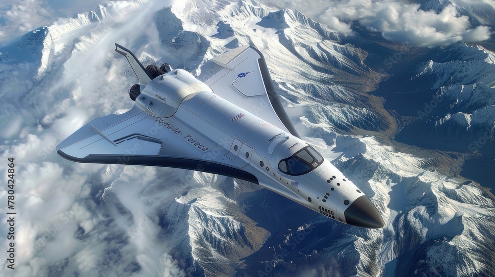 Fototapeta premium private spaceflight of the next major milestone, commercial space tourism, asteroid mining, or interplanetary colonization, sparking wonder about the possibilities beyond Earth's atmosphere.