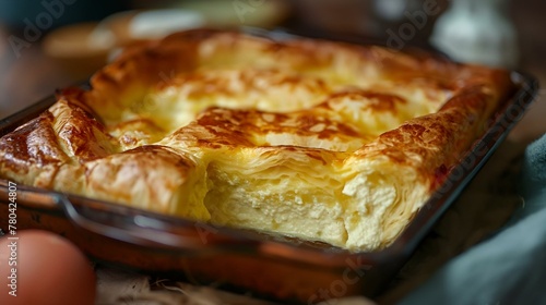 Wallpaper Mural AI generated illustration of freshly baked bread with cheese on a pan Torontodigital.ca