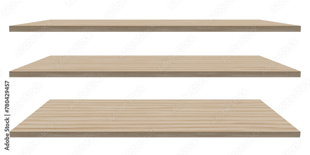 wood sheets isolated on transparent background