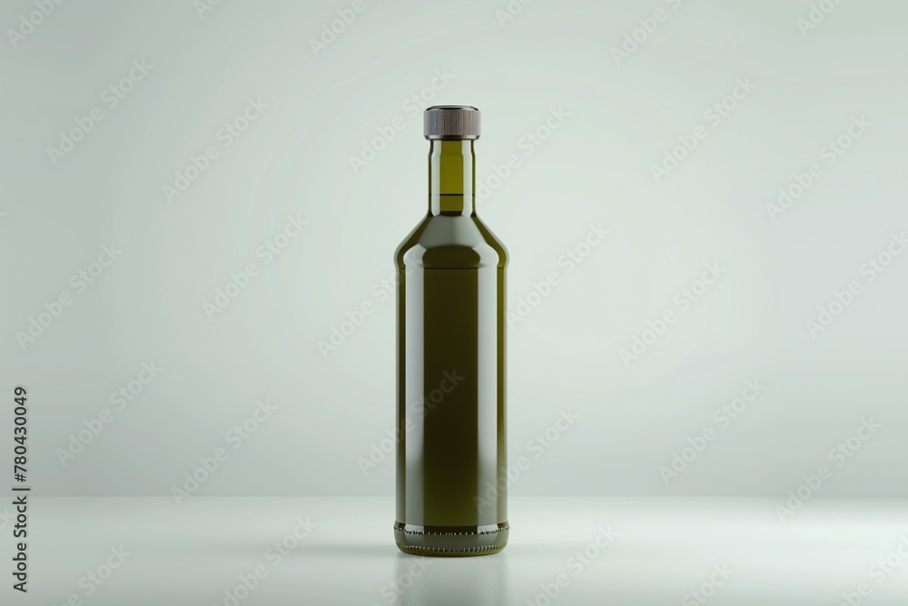 AI generated illustration of a glass bottle of olive oil AI generated illustration of a glass bottle of olive oil