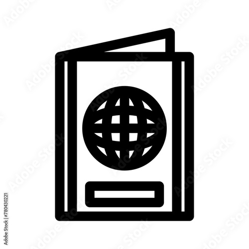 passport icon or logo isolated sign symbol vector illustration - high quality black style vector icons
