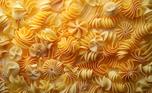 Pasta Palette: Gastronomic Canvas. Delicious Background.  © Curioso.Photography