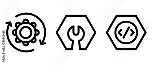 setting icon or logo isolated sign symbol vector illustration - high quality black style vector icons
