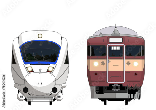 佐賀の列車No.1_885系 / 415系100番台_Japanese Railroad Cars in "Saga"