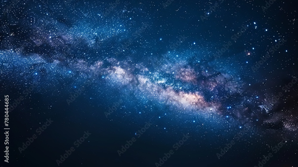 Fototapeta premium Beautiful night sky with stars and milky way, starry background