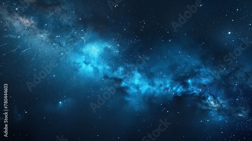 Beautiful night sky with stars and milky way  starry background