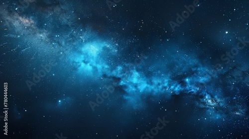 Beautiful night sky with stars and milky way, starry background