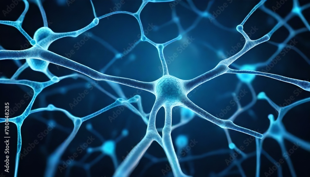 blue abstract background neuro network