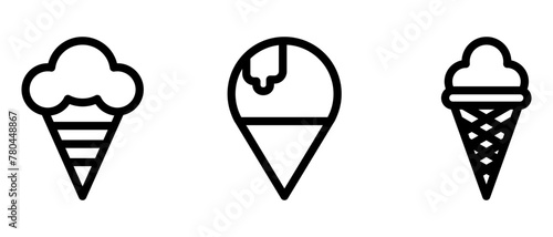 snow cone icon or logo isolated sign symbol vector illustration - high quality black style vector icons
