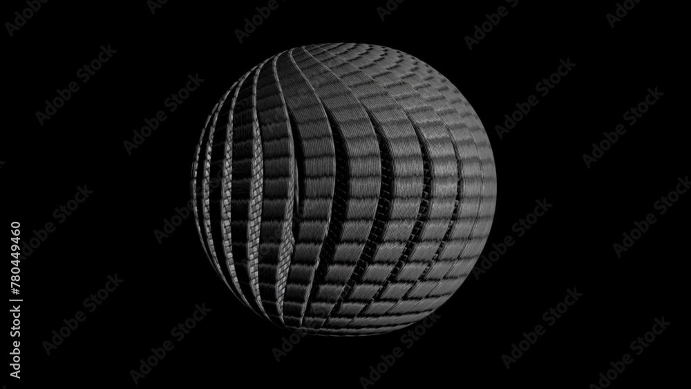 dark metal rotation sphere motion graphic with fabric texture. sphere with ribbed texture. 4k dark sphere
dark metal rotation sphere motion graphic with fabric texture. sphere with ribbed texture. 4k dark sphere
