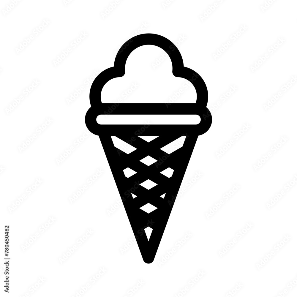 snow cone icon or logo isolated sign symbol vector illustration - high quality black style vector icons
