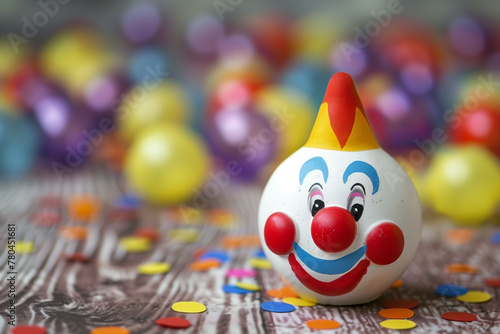 Smiles and Colors: The Joyful Clown Figure