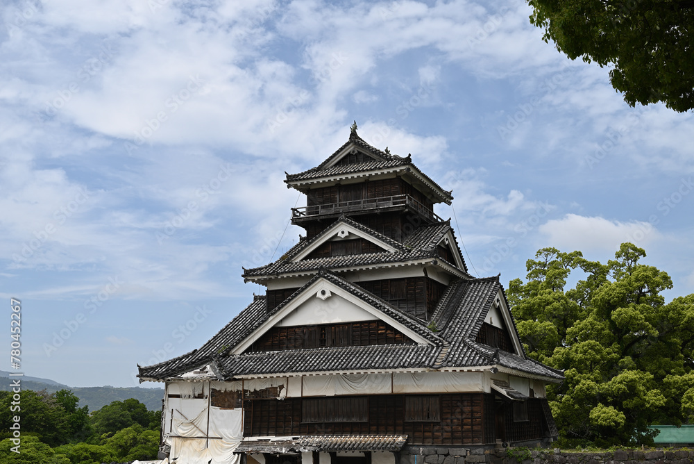 Kumamoto Castle, a famous landmark Kumamoto Castle, a famous landmark