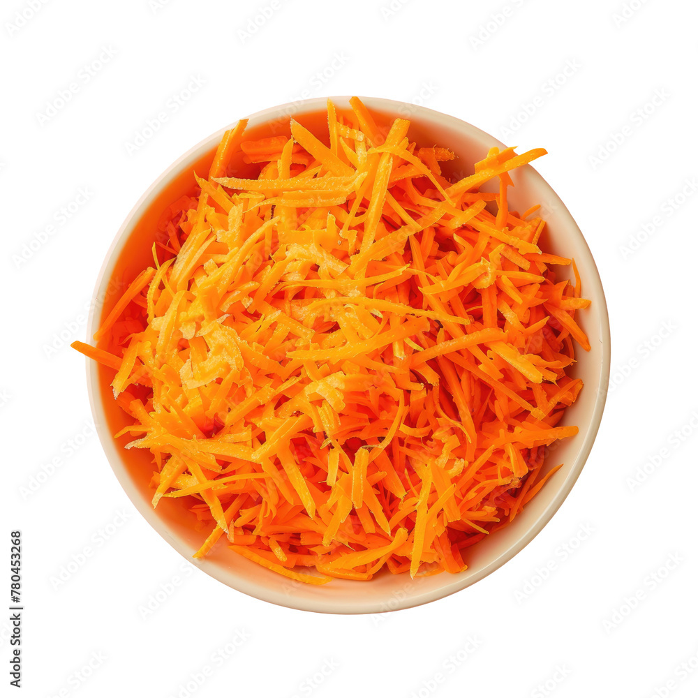 Carrots in a bowl on a Transparent Background Carrots in a bowl on a Transparent Background