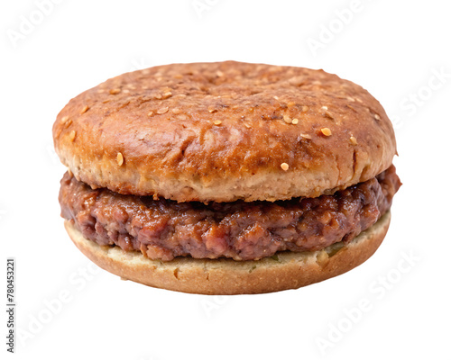 hamburger meat isolated on white background