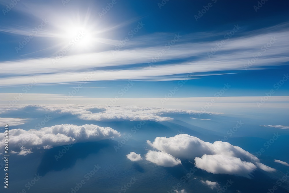 beautiful blue sky with clouds beautiful blue sky with clouds