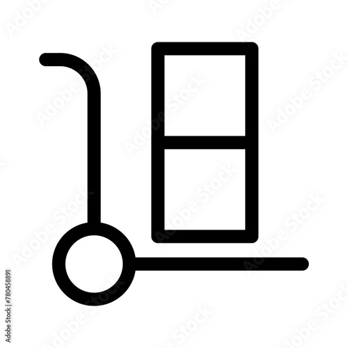 trolley icon or logo isolated sign symbol vector illustration - high quality black style vector icons 