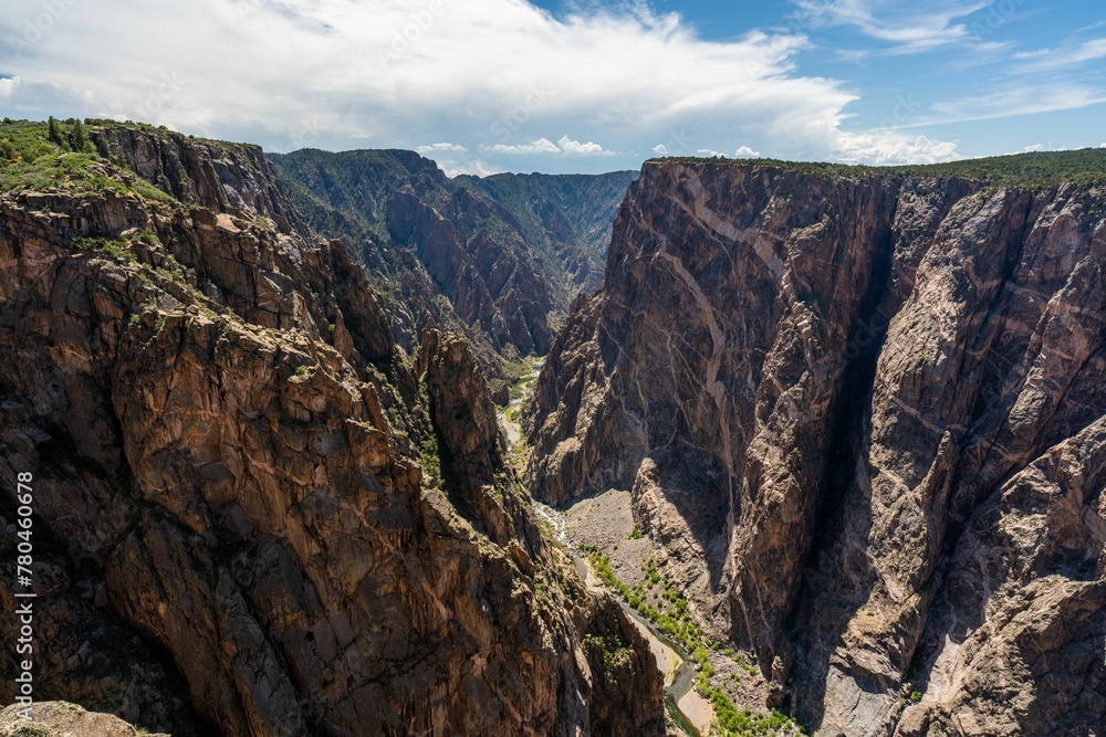 Beautiful view of the Black Canyon of the Gunnison National Park, Colorado