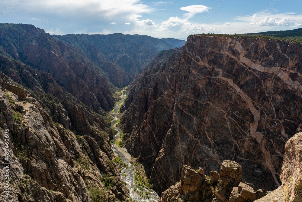 Beautiful view of the Black Canyon of the Gunnison National Park, Colorado