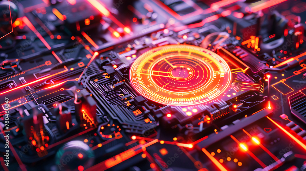 Abstract digital technology composition Abstract digital technology composition