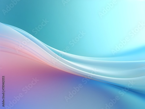 Luminous Serenity - Vibrant Vertical Wallpaper Design with Flowing Abstract Waves in Teal,Pink,and Blue Gradients