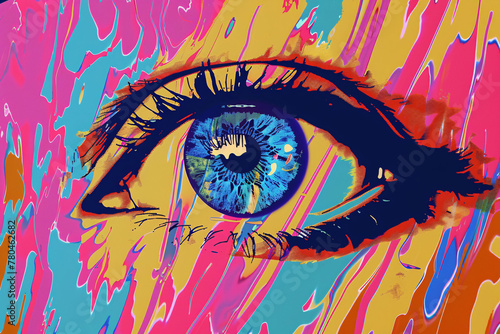 Psychedelic Vision  Abstract Eye Art