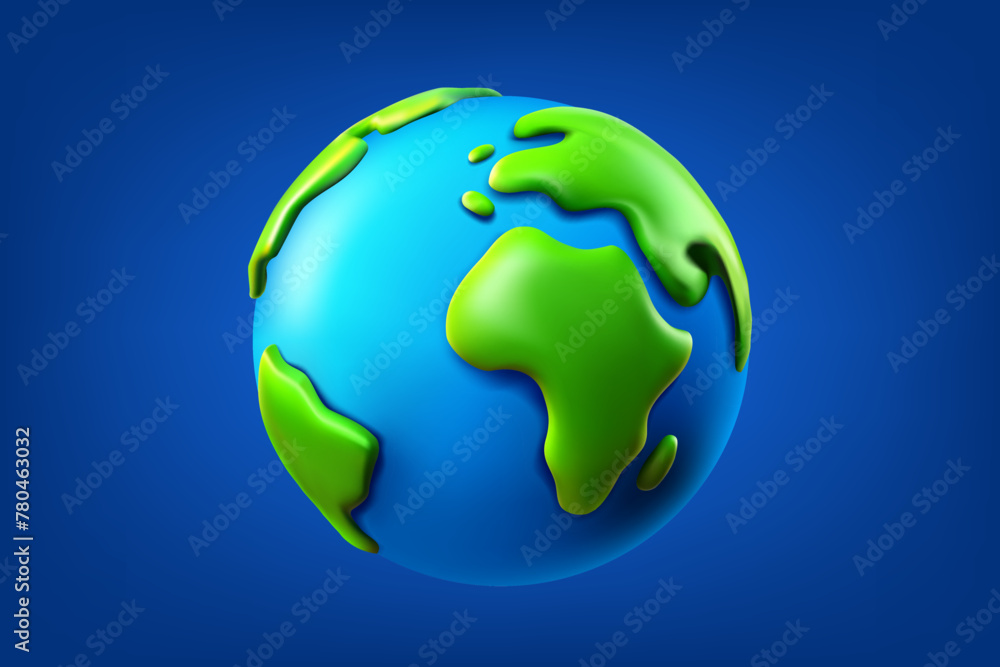 Vector illustration of the Earth. 3d vector illustration Vector illustration of the Earth. 3d vector illustration