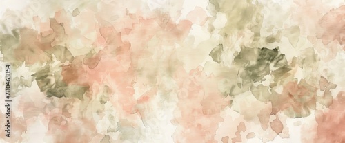 Watercolor background with soft pastel colors and abstract shapes in earth tones , beige, brown