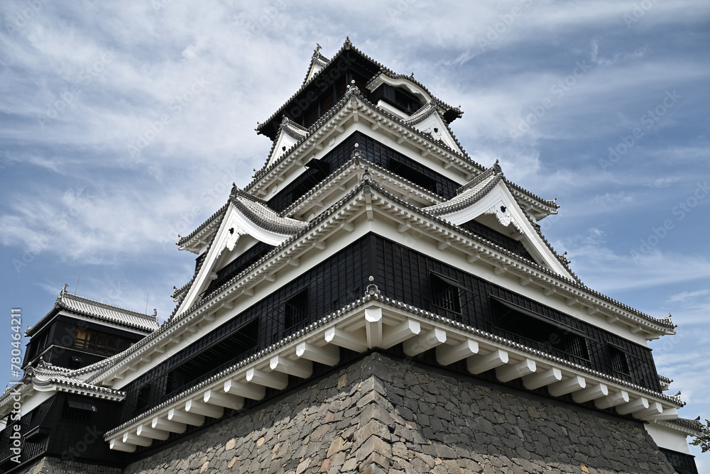 Kumamoto Castle, a famous landmark Kumamoto Castle, a famous landmark