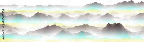 landscape with mountains and clouds © 凡墨映画