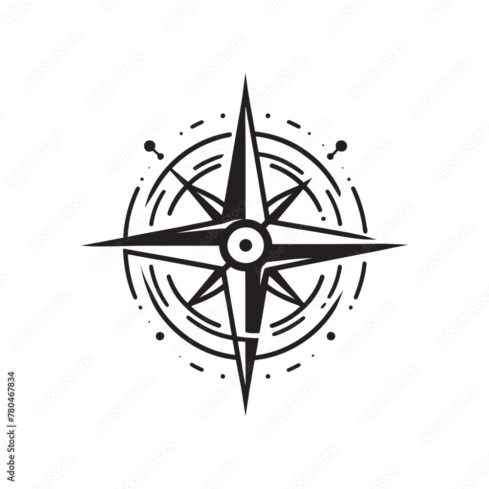 compass and wind rose icon. vector illustration of compass icon. nautical compass compass and wind rose icon. vector illustration of compass icon. nautical compass