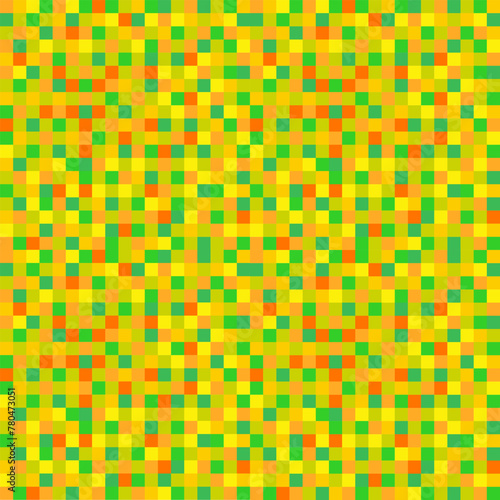 Pixel background greenish colours. Vector seamless pattern, pixelation. Colorful pixel dots mosaic background, wallpaper