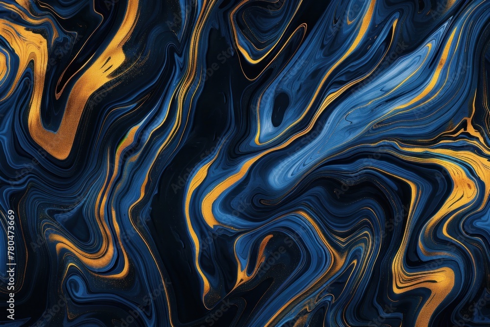 abstract blue and yellow swirl effect abstract blue and yellow swirl effect