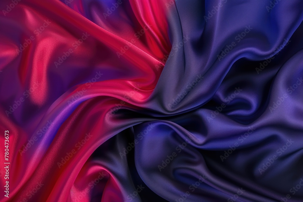 Fototapeta premium abstract background of a blue and red silk