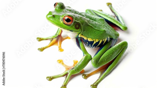 Frog on a white background