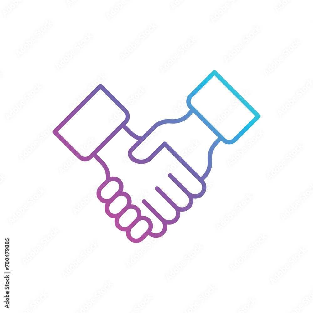 Peace handshake vector icon Peace handshake vector icon