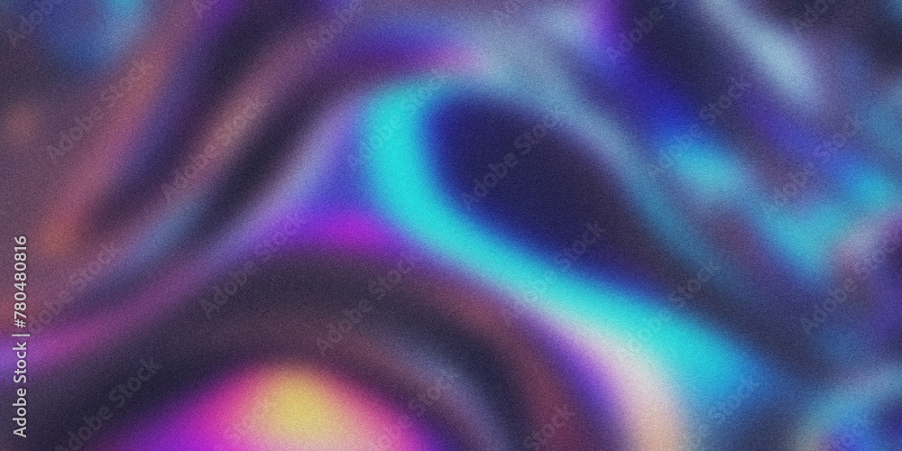Obraz premium Holographic Gradient Background With Grainy Texture
